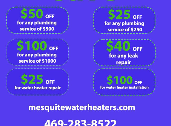 Mesquite Water Heaters - Mesquite, TX