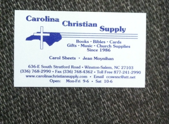 Carolina Christian Supply - Winston Salem, NC