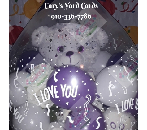 Carys Yard Cards - Fayetteville, NC. I Love You Stuffed Balloon