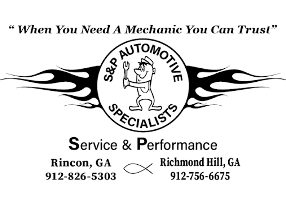 S&P Automotive Specialists - Rincon, GA