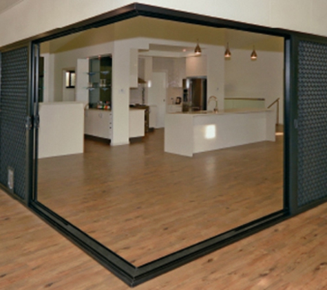 Bradnam's Windows & Doors - Boondall, QLD. Black Aluminium Corner Sliding Door