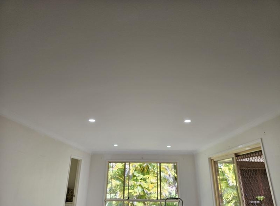 Belle Plastering - Bellthorpe, QLD. Dining room ceiling
