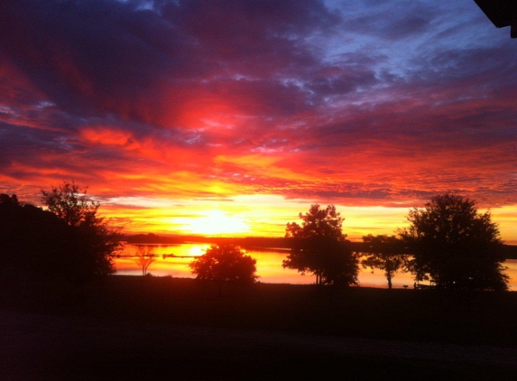 Outback Campground & Marina - Trinity, TX. Sunrise At Outback