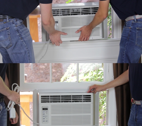 Chicago Furnance Company - Chicago, IL. 4th Floor Window Air Conditioner Installation.Consumers Heating and Cooling