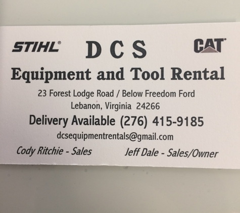 DCS Equipment & Tool Rental - Lebanon, VA