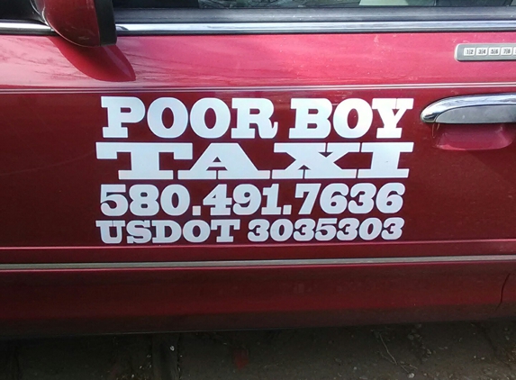 poor boy taxi - Ponca City, OK. 580-491-7636.