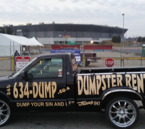 A Family Dumpster Rentals 2-40yd Cleanups Junk Removal Demolition - Birmingham, MI. 3 days before the Pontiac Silverdome comes down for good.  call 248-674(JUNK) 5865 REMOVALall your hauling scrap metal dumpster rental needs