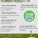 Plumber Rowlett TX