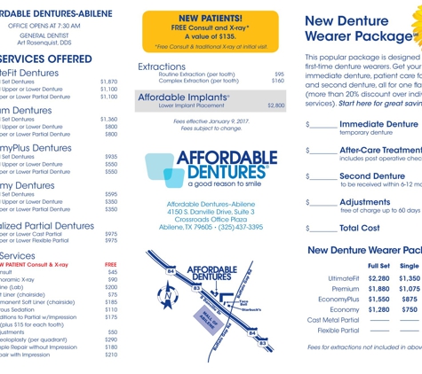 Affordable Dentures - Abilene, TX