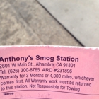 Anthony's Smog Station