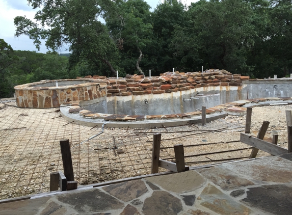 Shavano Pool - San Antonio, TX. This is how the pool was left.  No pool equipment, no plaster, no patio... And some of what was completed had to be redone.