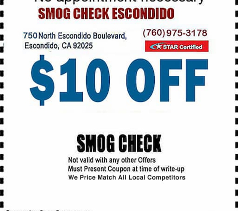 Smog Check Escondido - Escondido, CA