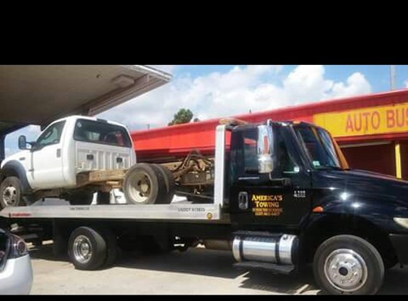 America's Towing - Lake Charles, LA. America'sTowing Is Ready to Assist you with all of Your Towing Needs Where we Are Open 24 Hours 7 Days a Week On a International Flat Bed !