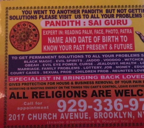 Shri Kali Matha Astrology Centre - Brooklyn, NY. ALL RELIGIONS ARE WELCOME my consultation fee $10