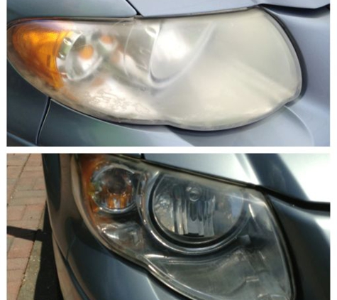 Clean Cars Auto Detailing - Clearwater, FL. Headlight restoration before and after