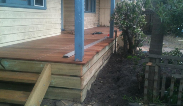 Bannon Reblocking Services Pty Ltd. House Raising - Two Feet - Verandah Rebuild With Mirboo Flooring