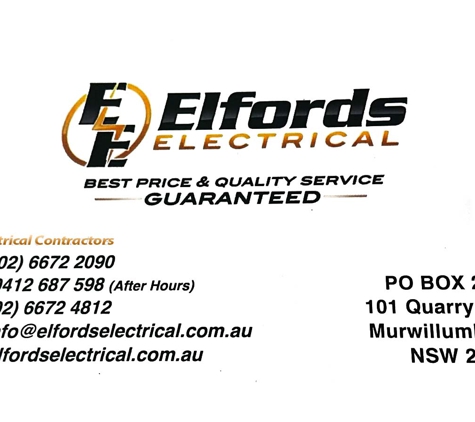 Elfords Electrical Pty Ltd - South Murwillumbah, NSW