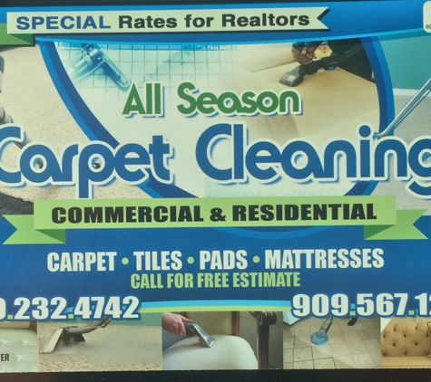 All Season Carpet Cleaning - San Bernardino, CA