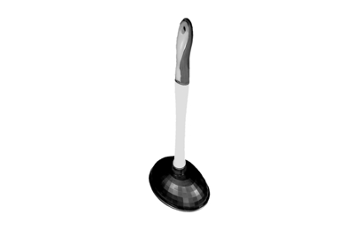 oval toilet plunger