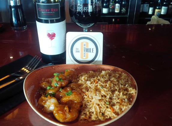 P.F. Chang's China Bistro - Baltimore, MD. PF Chang's - Inner Harbor on The Charm'tastic Mile. Honey Shrimp w/ Fried Rice & Colby Red Blend.