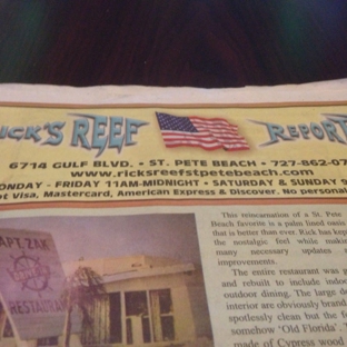 Rick's Reef - St Pete Beach, FL