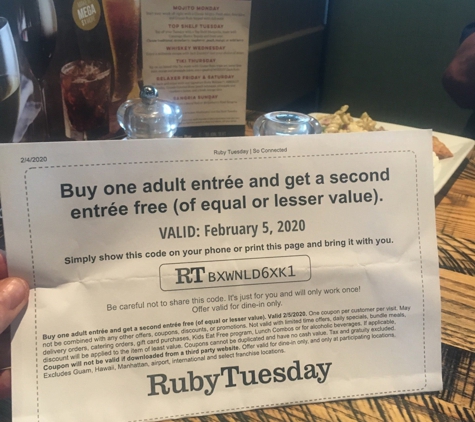 Ruby Tuesday - Jacksonville, FL