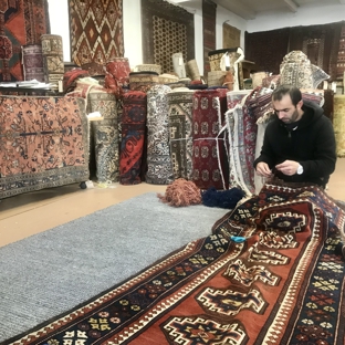 Bay Area Rugs Outlet - San Mateo, CA. Repairing an antique Kazakhstan rug