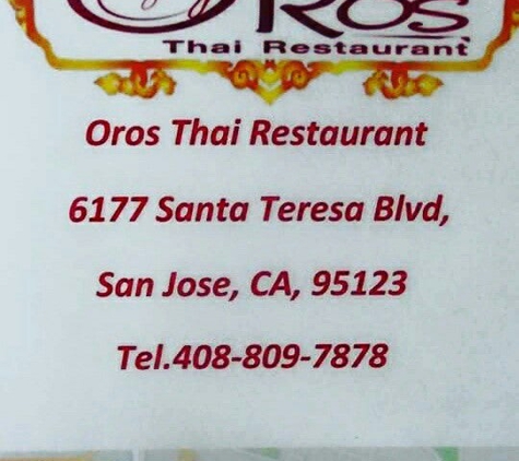 Oros Thai Restaurant - San Jose, CA