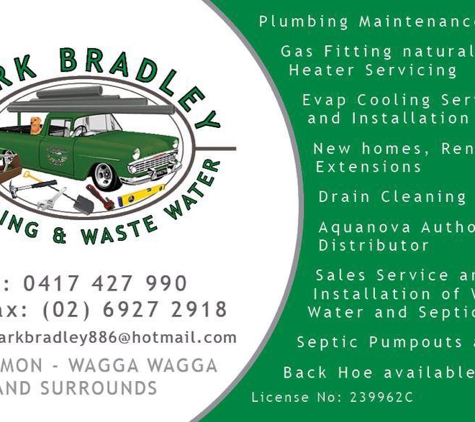 Mark Bradley Plumbing - Coolamon, NSW