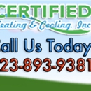 Certified Heating & Cooling, inc. - Heating Equipment & Systems-Repairing
