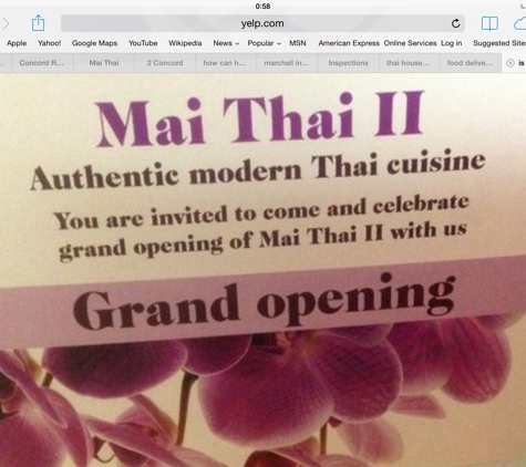 Mai Thai II - Concord, NC