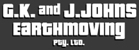 Johns G K and J Earthmoving Logo