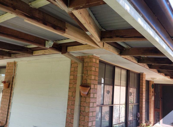 Lee K Middleton - Campbelltown, NSW. severe water damaged roof section  repaired