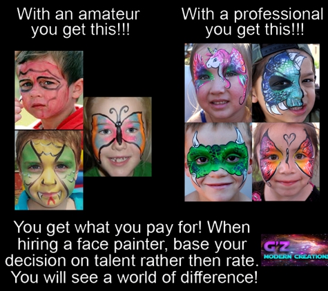 G'z Modern Creations-Face Painting - Moreno Valley, CA