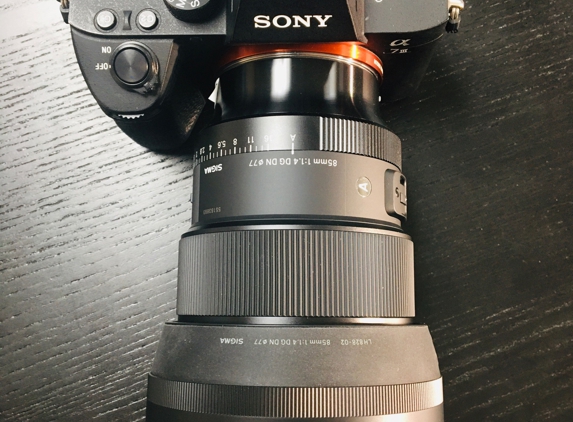 Matte Black Cameras Rentals - Tempe, AZ. Sony A7III with Sigma 85mm f1/4