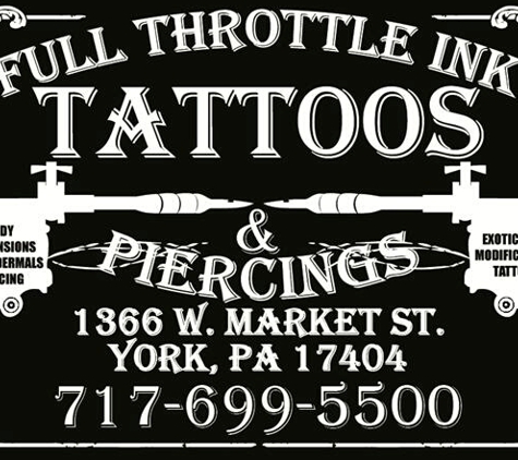 Full Throttle Ink & Piercing - York, PA