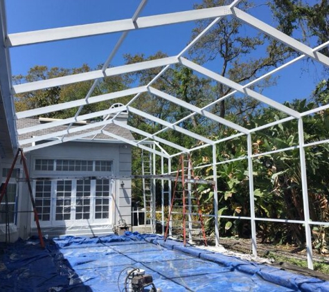 Modern Pool Cage Painting - Sarasota, FL