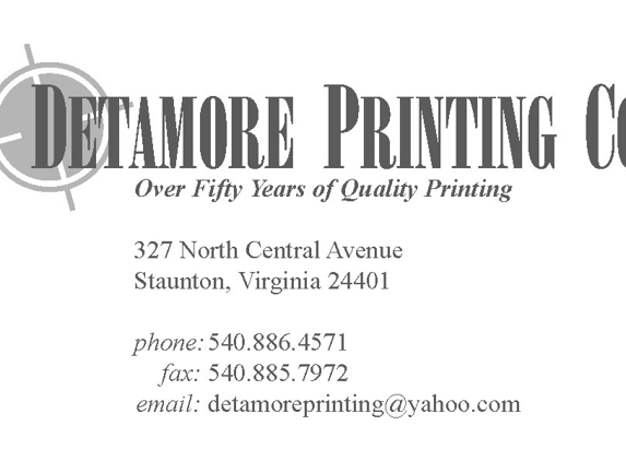 Detamore Printing Co - Staunton, VA