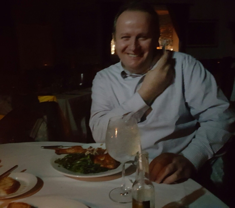 Lenny's Restaurant - Larchmont, NY. Owner Lenny smiling even without electricity.