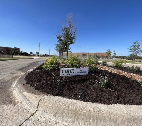 LW Landscaping - Midlothian, TX. Hawkins Meadows Entrance Install