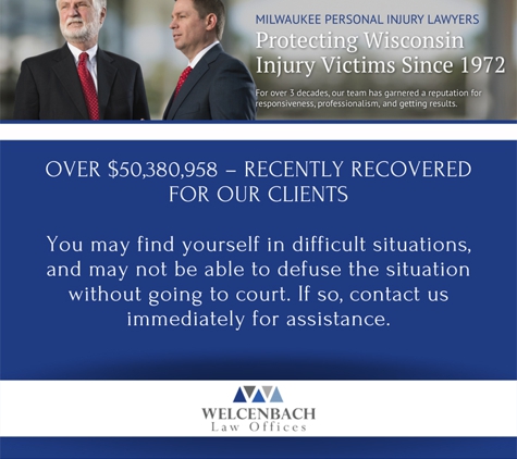 Welcenbach Law Offices, S.C. - Milwaukee, WI. Welcenbach Law Offices, S.C.