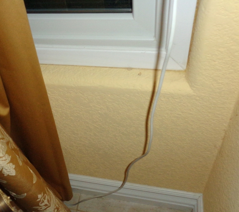 AllMark TV - Trabuco Canyon, CA. Wires not attached to the wall