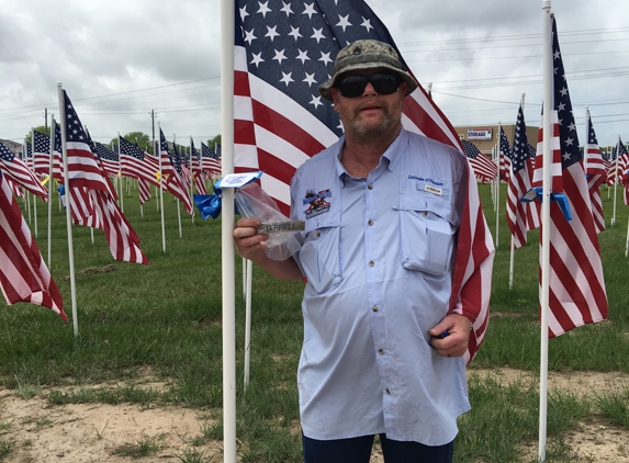 Axis Demolition - Victoria, TX. We chose flag at the 2016 Warriors Weekend since missed flag assignment.  Coincidentally soldier is a combat engineer.  Explosives expert.