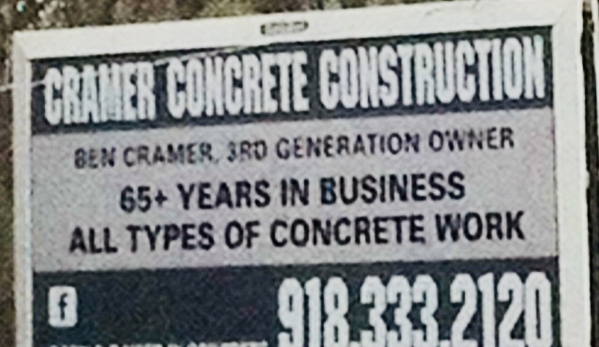 Cramer's Concrete Construction - Bartlesville, OK. Billboard 2011