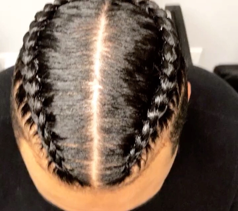 Mahogany Designs Unlimited Salon - Riverside, CA. Boho braids for men