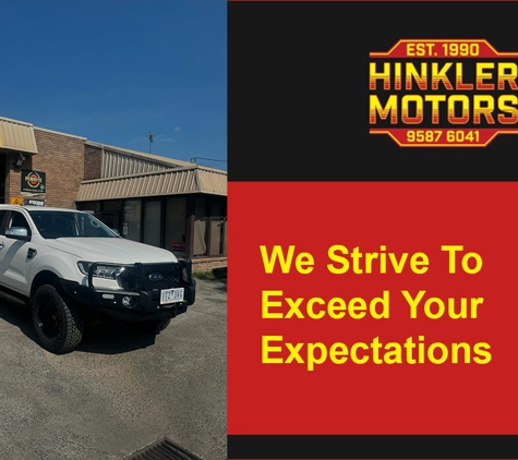 Hinkler Motors - Mordialloc, VIC. We Strive To Exceed Your Expectations