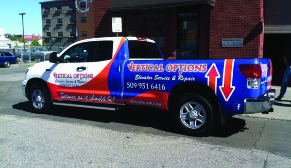 Vertical Options Elevator Services - Spokane, WA. One of our trucks!