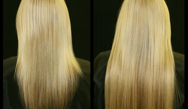 Emily Wyant Hair Extension Specialist - San Carlos, CA. Gorgeous Before and After Hair Extensions long, thick and beautiful!