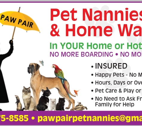 Paw Pair Pet Nannies - Venice, FL. " our house was clean and sparkling linens washed towels too
You'd never know anyone slept here! Outstanding pet nanny