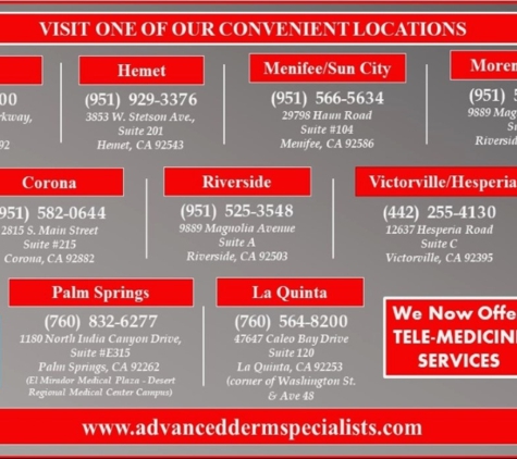 Advanced Dermatology & Skin Cancer Specialists of La Quinta - La Quinta, CA
